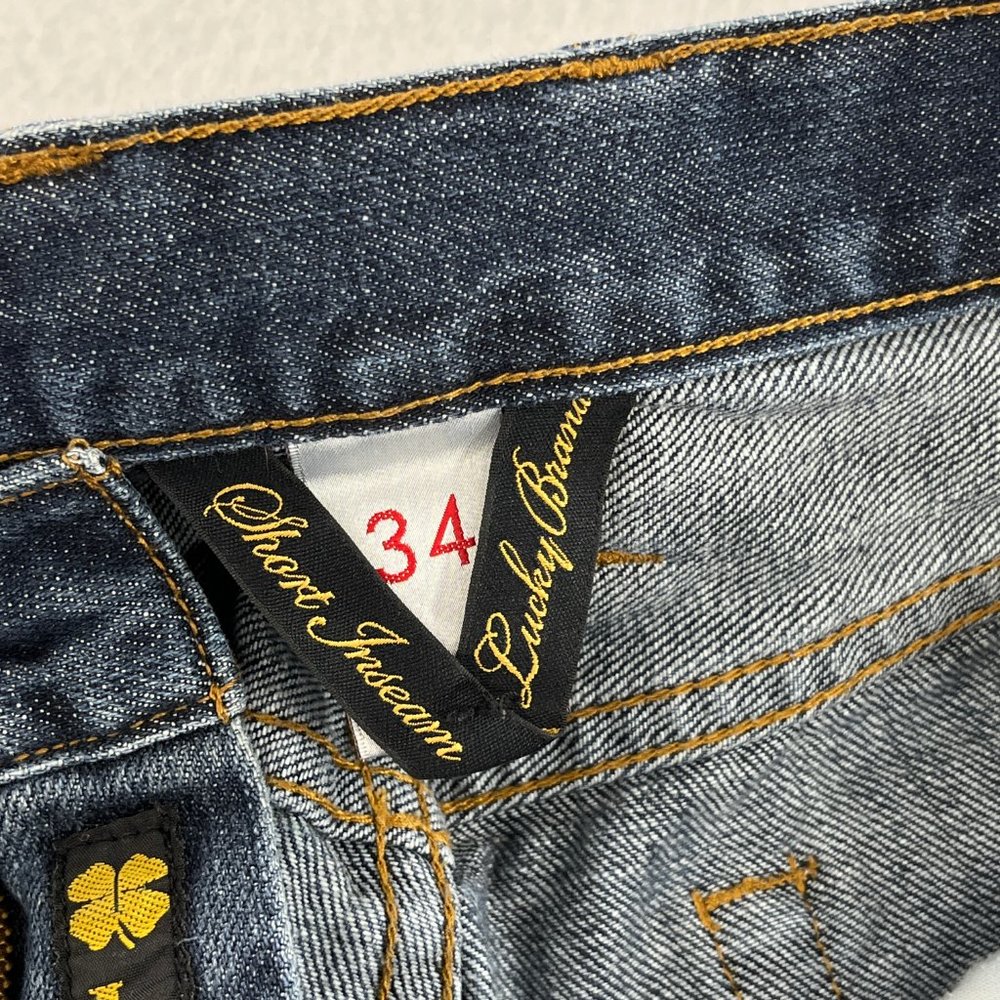 SOLD LUCKY BRAND Mens 33x28 181 Relaxed Straight Leg Jeans Size 34 28" Inseam - Picture 11 of 16